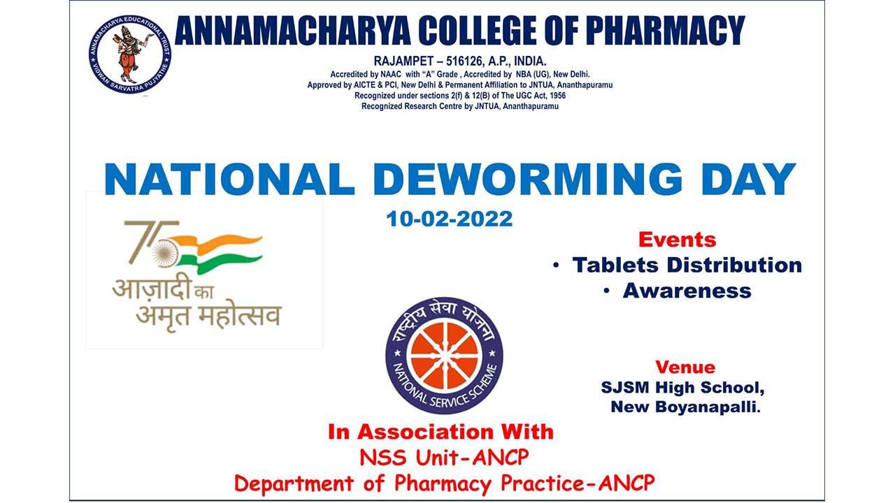 NATIONAL DEWORMING DAY - 2022