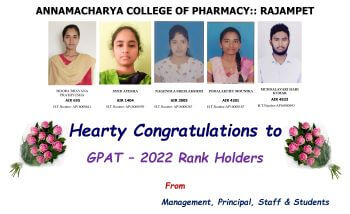  GPAT QUALIFIED STUDENTS - 2022  