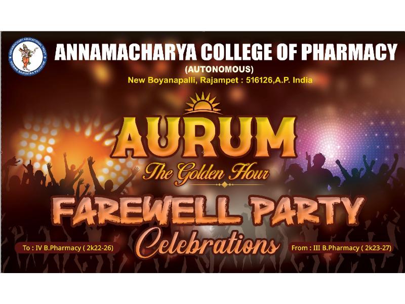 FAREWELL DAY CELEBRATIONS 2026