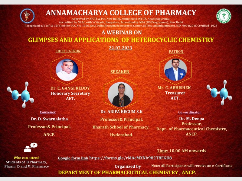 Webinar-on-GLIMPSES-AND-APPLICATIONS-OF-HETEROCYCLIC-CHEMISTRY